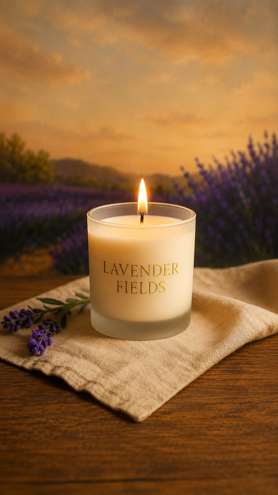 Lavender Fields | Handcrafted Scented Candle
