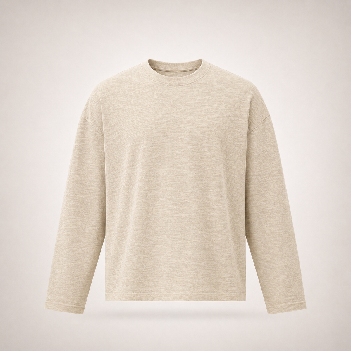 Slub Cotton Long Sleeve Tee