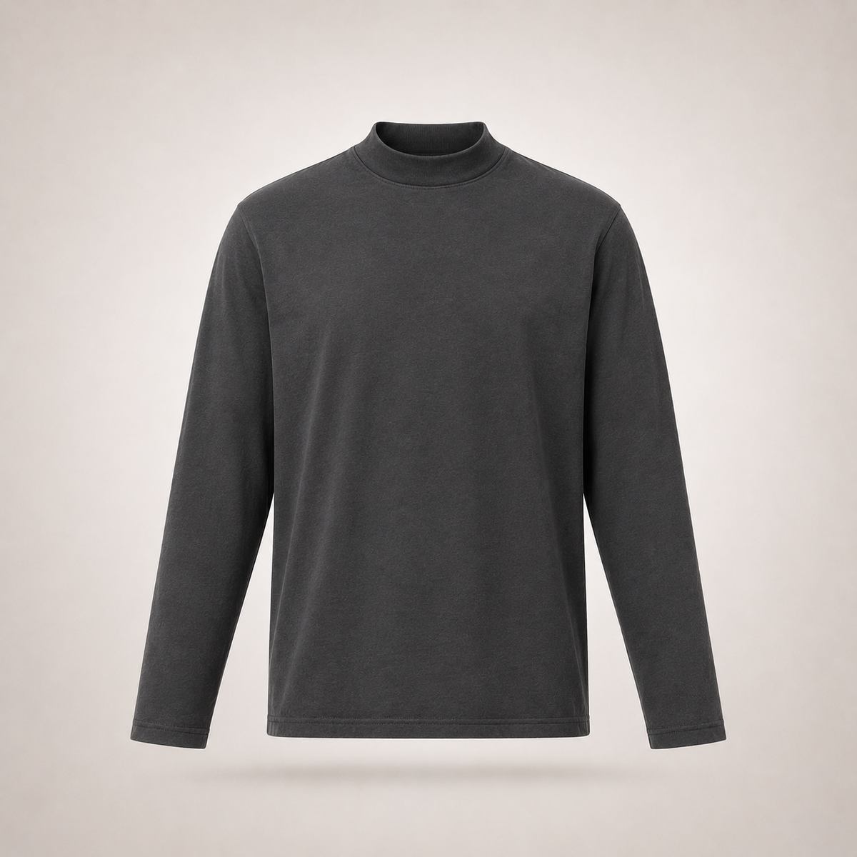 Organic Jersey Mock Neck Tee