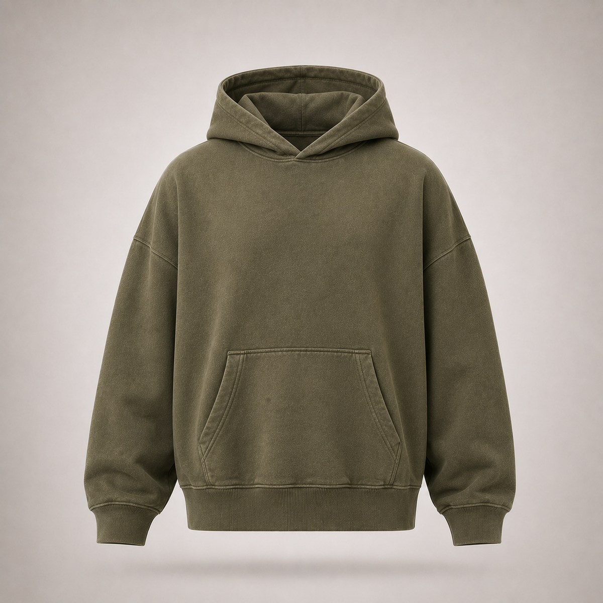 Garment Washed Pullover Hoodie