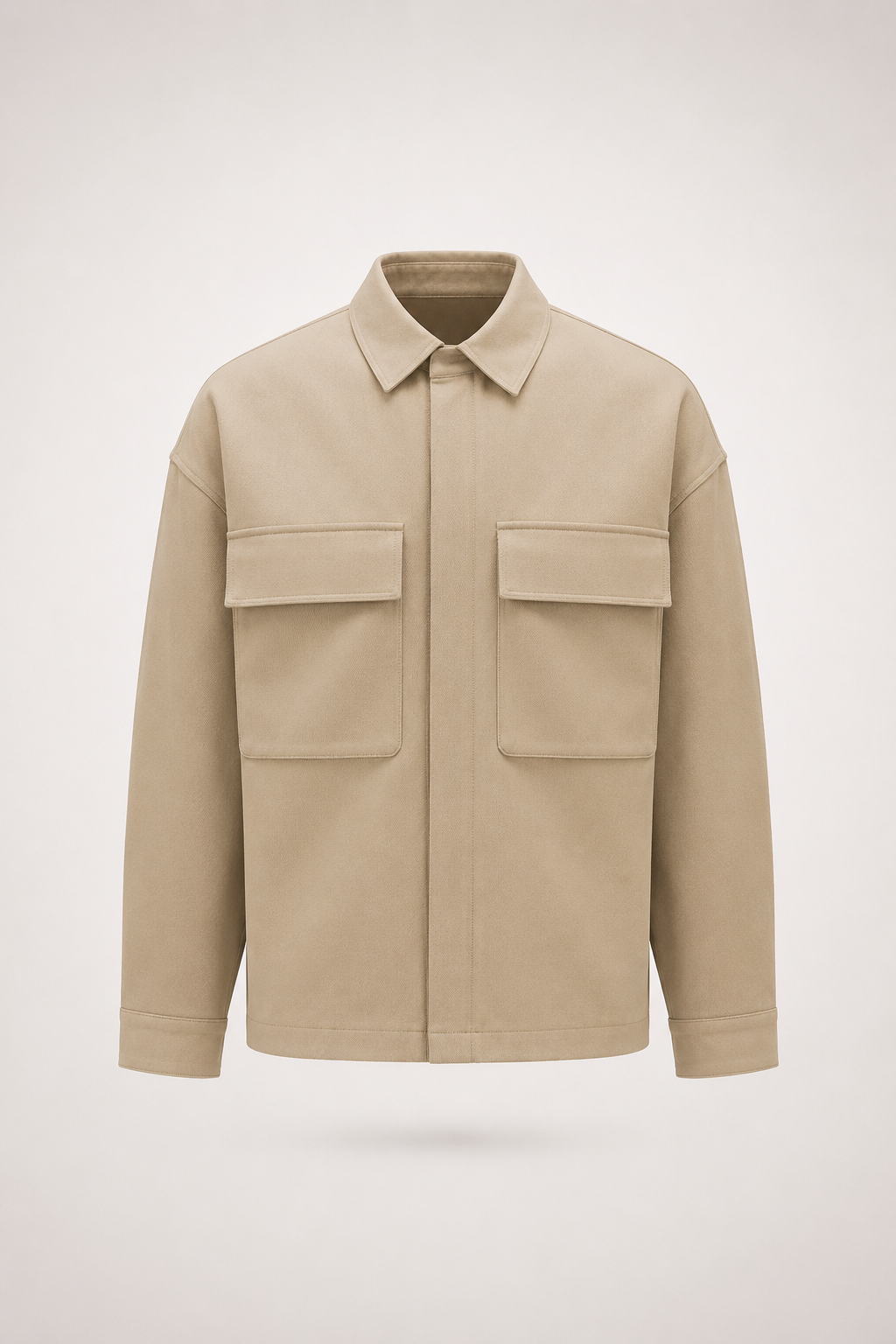 Structured Twill Overshirt