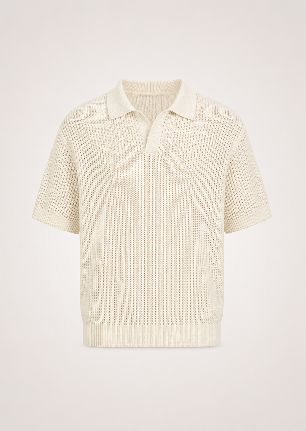 Open Stitch Cotton Polo