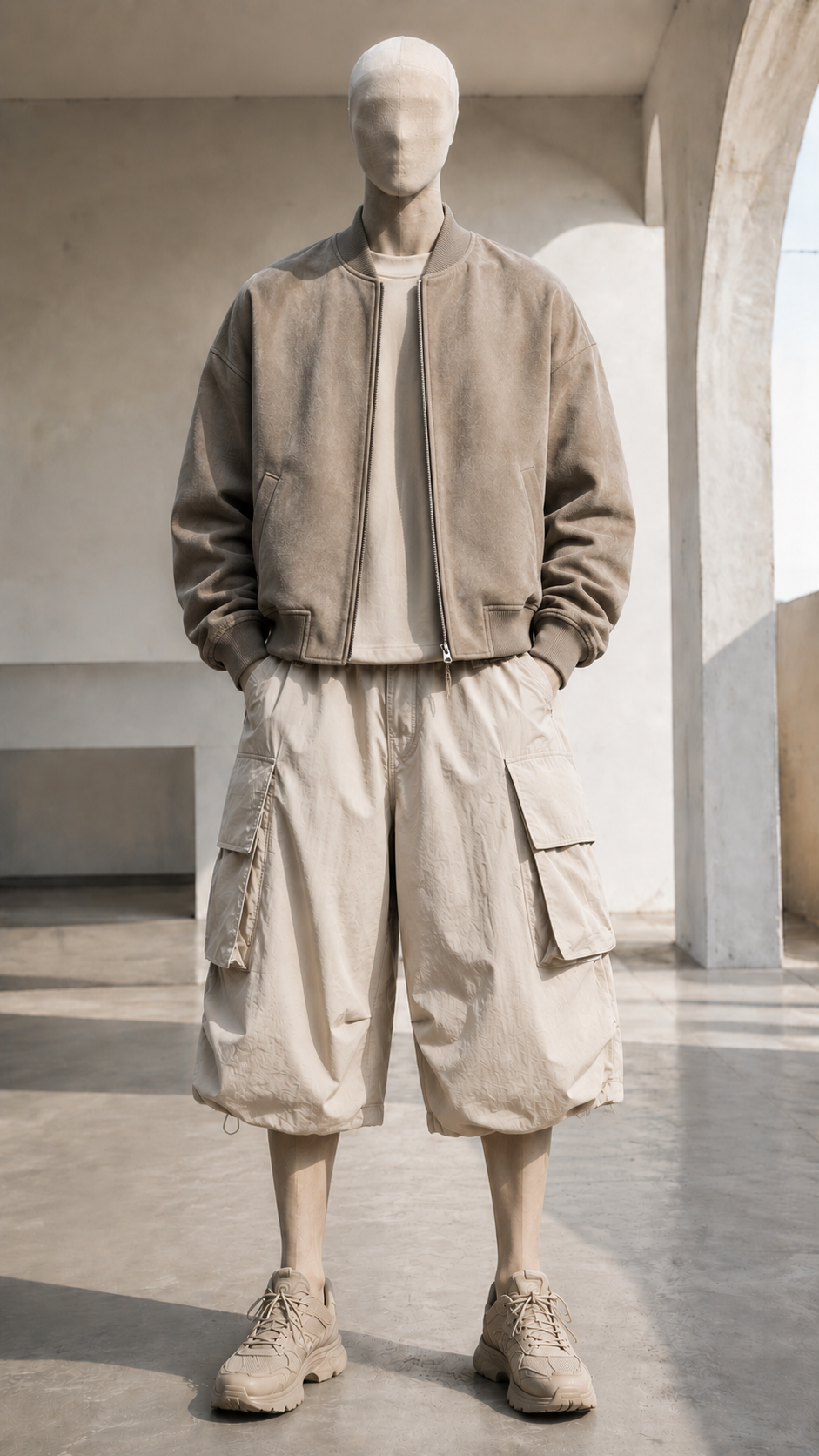 Brushed Suede Bomber Jacket