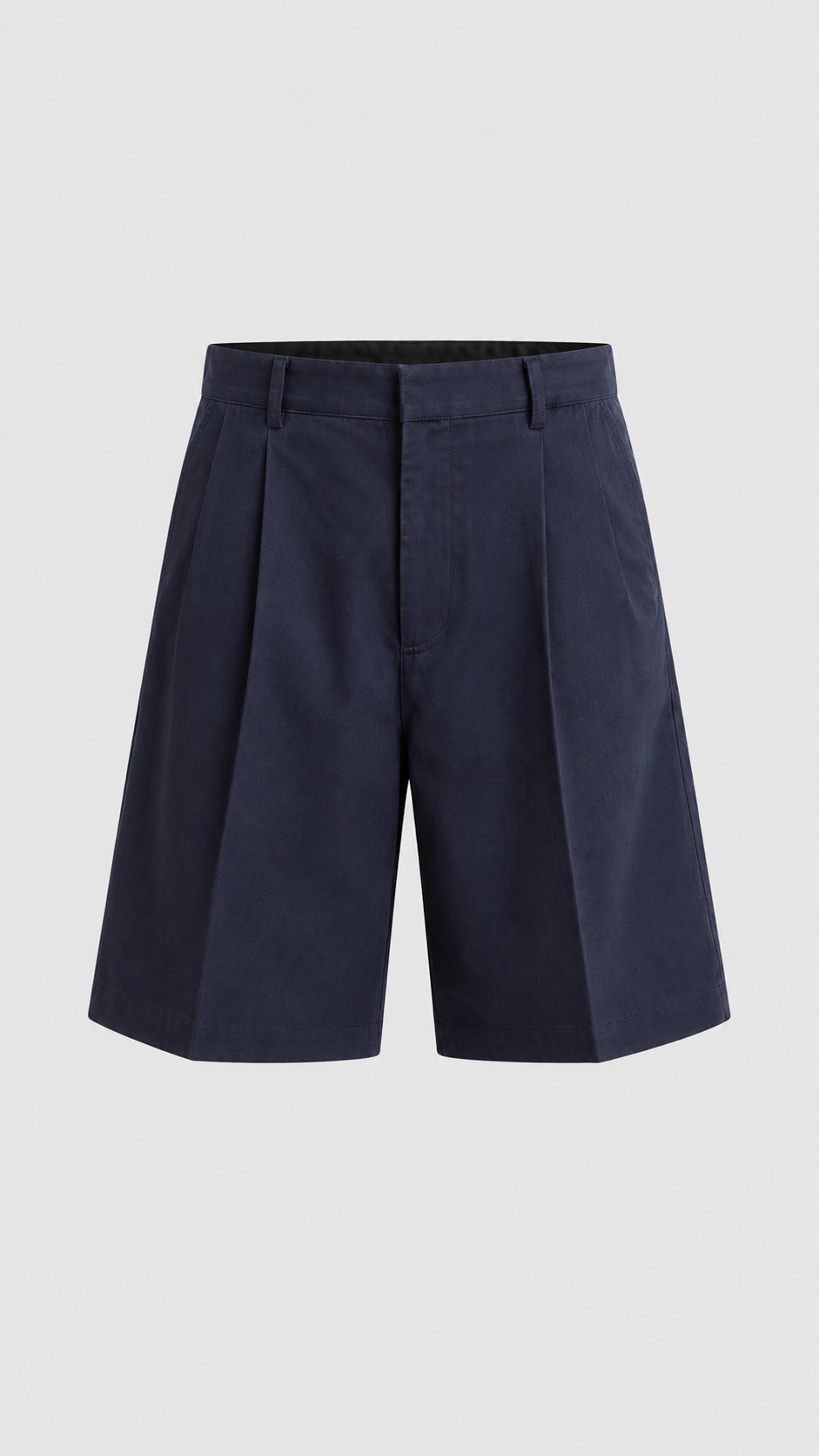 Pleated Twill Studio Short