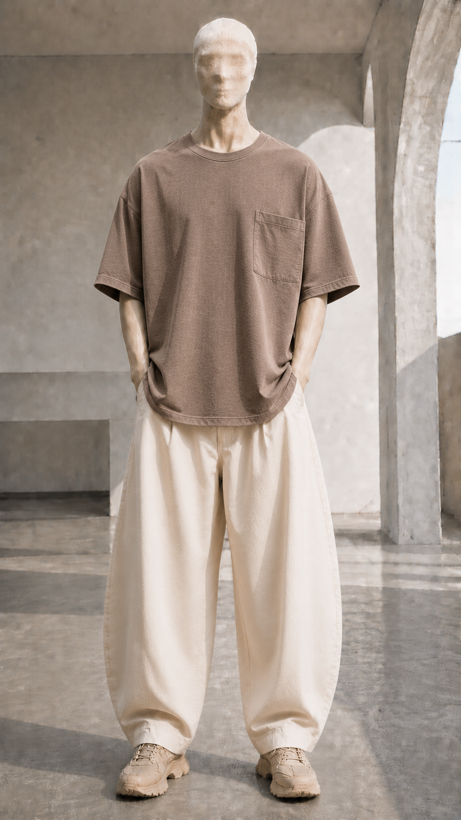 Textured Slub Pocket T-Shirt