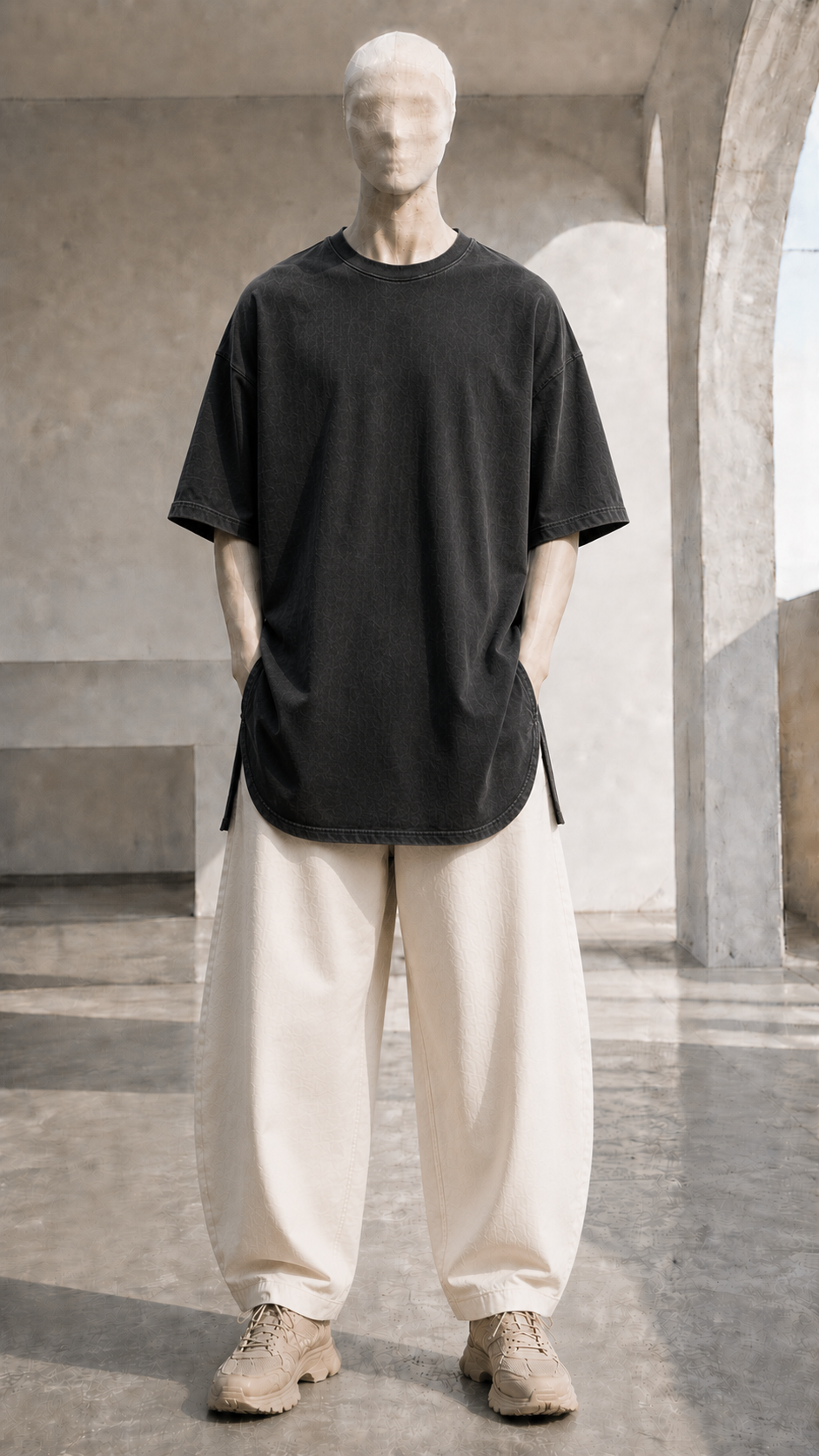 Washed Longline T-Shirt