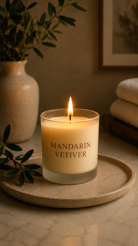Mandarin Vetiver | Handcrafted Scented Candle